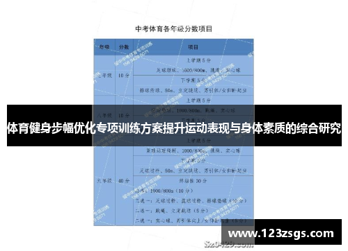 体育健身步幅优化专项训练方案提升运动表现与身体素质的综合研究